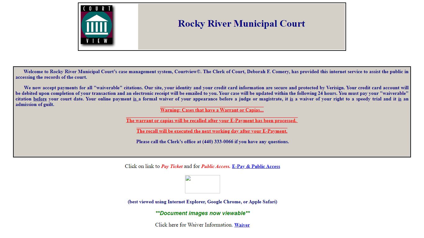Court View 2000 - Public Access